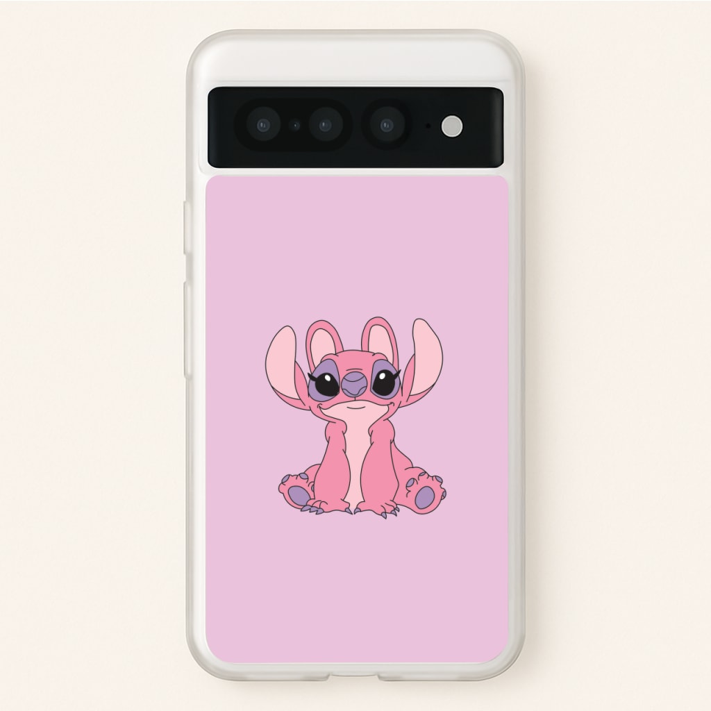 Sitting Down - Pink Alien  - Angel Stitch Phone Case for Google Pixel 7 Pro