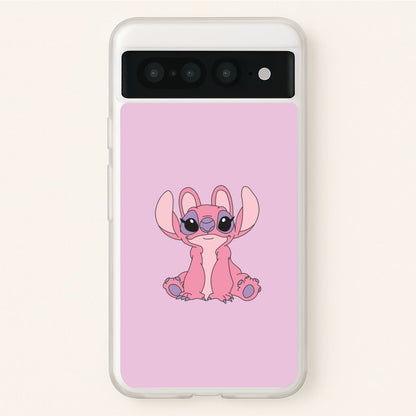 Sitting Down - Pink Alien  - Angel Stitch Phone Case for Google Pixel 7 Pro