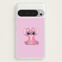Sitting Down - Pink Alien  - Angel Stitch Phone Case for Google Pixel 9 Pro XL