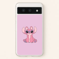 Sitting Down - Pink Alien  - Angel Stitch Phone Case for Google Pixel 8a