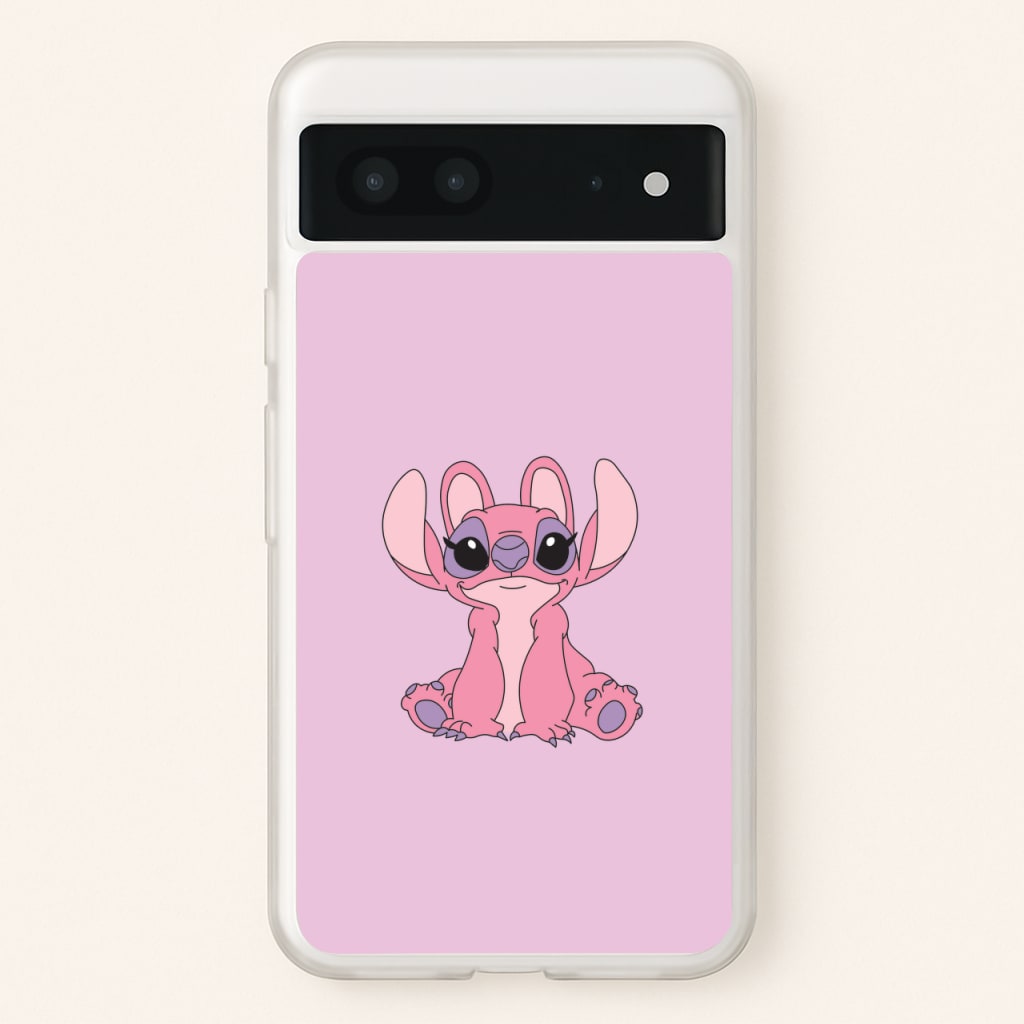 Sitting Down - Pink Alien  - Angel Stitch Phone Case for Google Pixel 7