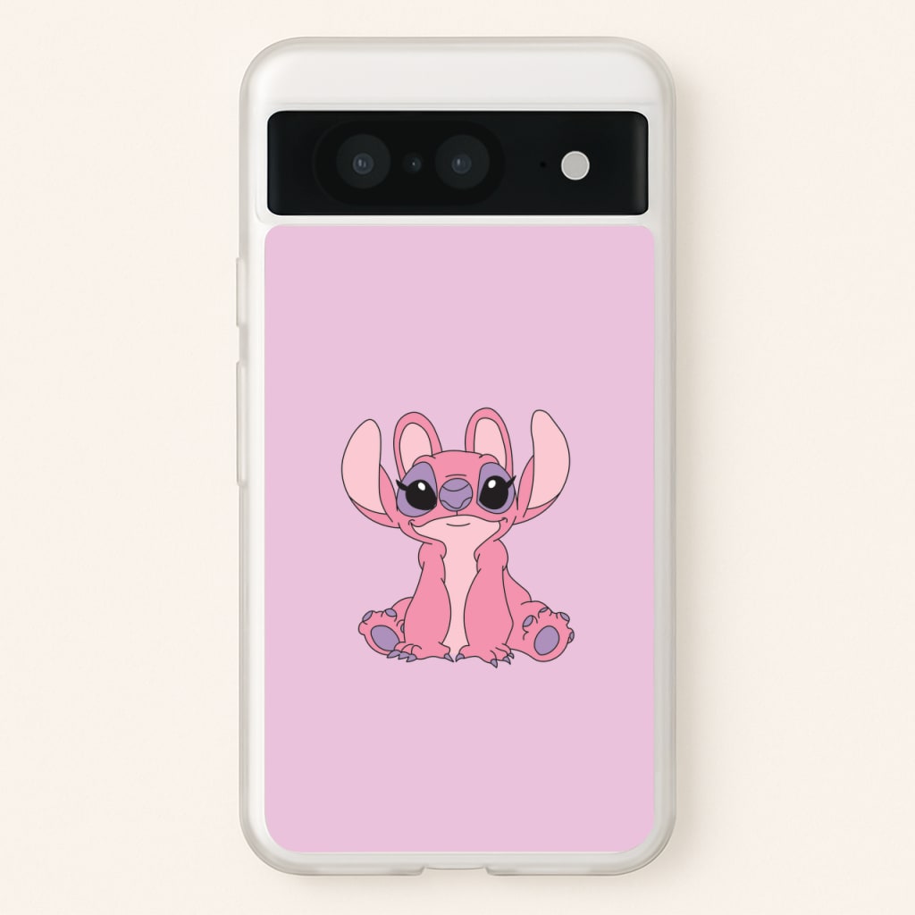 Sitting Down - Pink Alien  - Angel Stitch Phone Case for Google Pixel 8