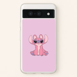Sitting Down - Pink Alien  - Angel Stitch Phone Case for Google Pixel 8