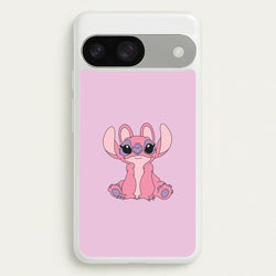 Sitting Down - Pink Alien  - Angel Stitch Phone Case for Google Pixel 9 / 9 Pro