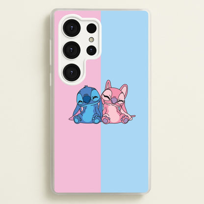 Best Friends - Pink Alien  - Angel Stitch Phone Case for Galaxy S25 Ultra
