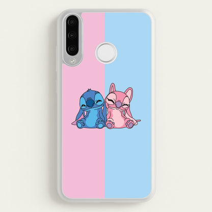 Best Friends - Pink Alien  - Angel Stitch Phone Case for Huawei P30 Lite
