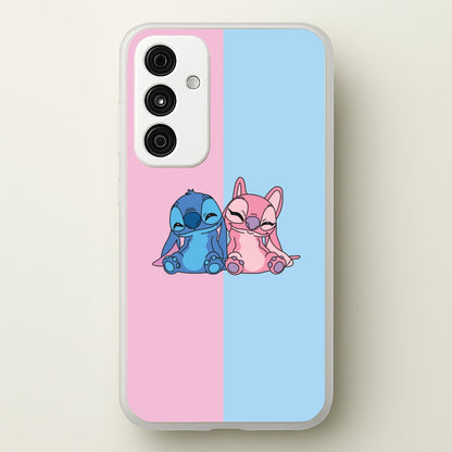 Best Friends - Pink Alien  - Angel Stitch Phone Case for Galaxy A35