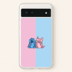 Best Friends - Pink Alien  - Angel Stitch Phone Case for Google Pixel 7