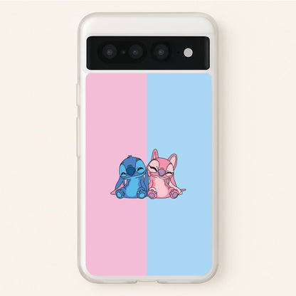 Best Friends - Pink Alien  - Angel Stitch Phone Case for Google Pixel 7 Pro