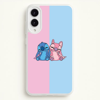 Best Friends - Pink Alien  - Angel Stitch Phone Case for Galaxy S25 Edge