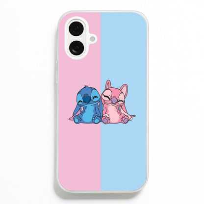 Best Friends - Pink Alien  - Angel Stitch Phone Case for iPhone 16 Plus