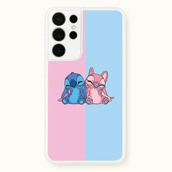 Best Friends - Pink Alien  - Angel Stitch Phone Case for Galaxy S21 Ultra
