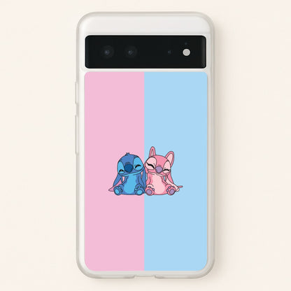 Best Friends - Pink Alien  - Angel Stitch Phone Case for Google Pixel 6