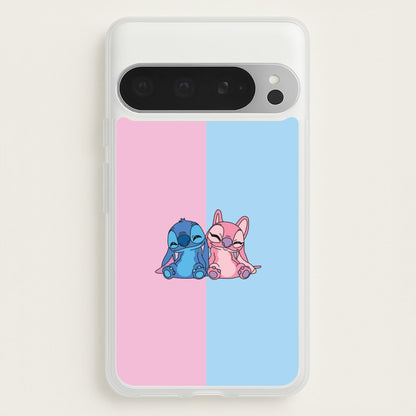 Best Friends - Pink Alien  - Angel Stitch Phone Case for Google Pixel 9 Pro XL