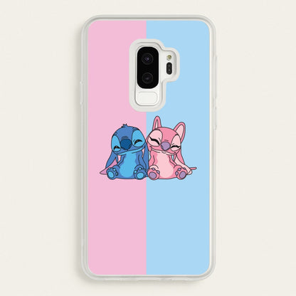 Best Friends - Pink Alien  - Angel Stitch Phone Case for Galaxy S9 Plus