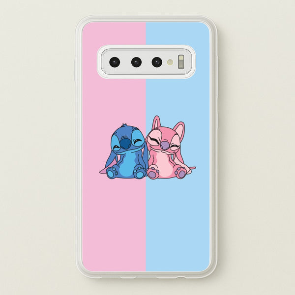 Best Friends - Pink Alien  - Angel Stitch Phone Case for Galaxy S10