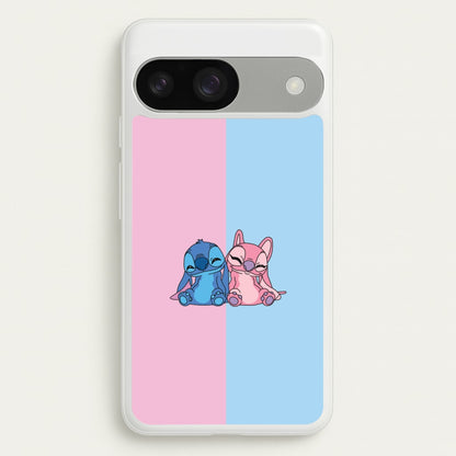 Best Friends - Pink Alien  - Angel Stitch Phone Case for Google Pixel 9 / 9 Pro