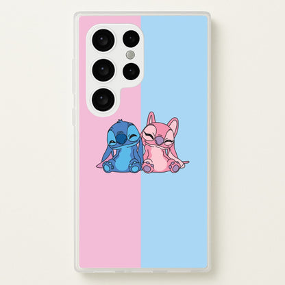 Best Friends - Pink Alien  - Angel Stitch Phone Case for Galaxy S24 Ultra