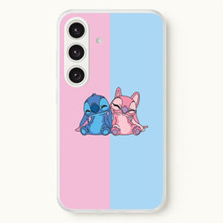 Best Friends - Pink Alien  - Angel Stitch Phone Case for Galaxy S24
