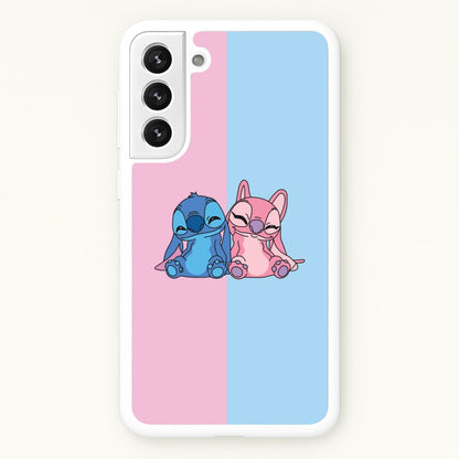 Best Friends - Pink Alien  - Angel Stitch Phone Case for Galaxy S22 Plus