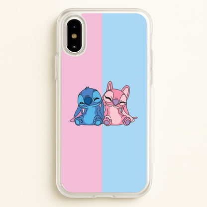 Best Friends - Pink Alien  - Angel Stitch Phone Case for iPhone X / XS