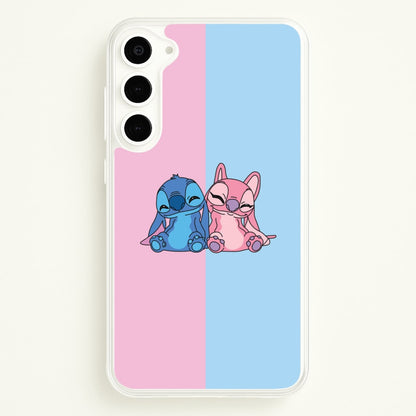 Best Friends - Pink Alien  - Angel Stitch Phone Case for Galaxy S23