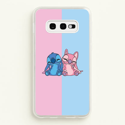 Best Friends - Pink Alien  - Angel Stitch Phone Case for Galaxy S10e