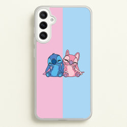 Best Friends - Pink Alien  - Angel Stitch Phone Case for Galaxy A34