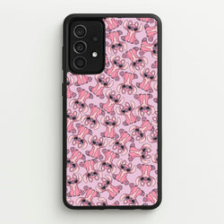 Angel Pink Alien Pattern  - Angel Stitch Phone Case for Galaxy A52 / A52s