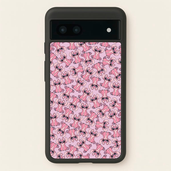 Angel Pink Alien Pattern  - Angel Stitch Phone Case for Google Pixel 6a