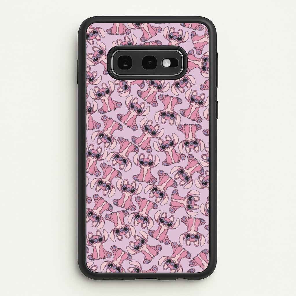 Angel Pink Alien Pattern  - Angel Stitch Phone Case for Galaxy S10e