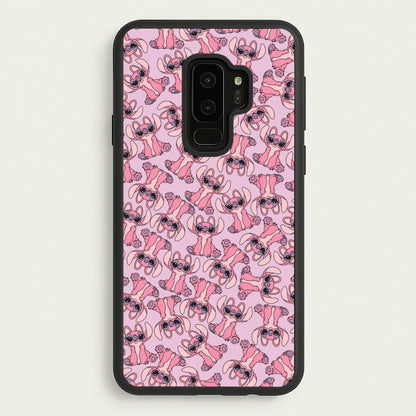 Angel Pink Alien Pattern  - Angel Stitch Phone Case for Galaxy S9 Plus