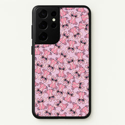 Angel Pink Alien Pattern  - Angel Stitch Phone Case for Galaxy S21 Ultra