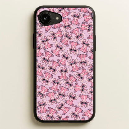 Angel Pink Alien Pattern  - Angel Stitch Phone Case for iPhone 16e