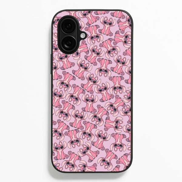 Angel Pink Alien Pattern  - Angel Stitch Phone Case for iPhone 16 Plus