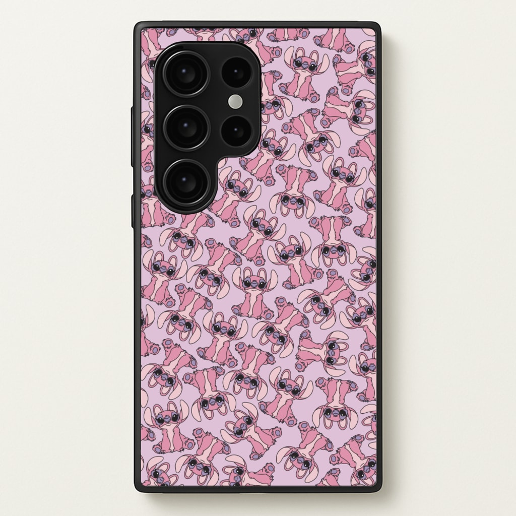 Angel Pink Alien Pattern  - Angel Stitch Phone Case for Galaxy S24 Ultra