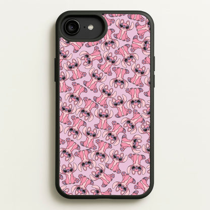 Angel Pink Alien Pattern  - Angel Stitch Phone Case for iPhone 6 Plus / 7 Plus / 8 Plus