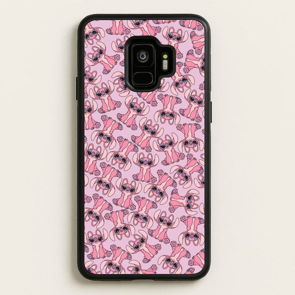 Angel Pink Alien Pattern  - Angel Stitch Phone Case for Galaxy S9