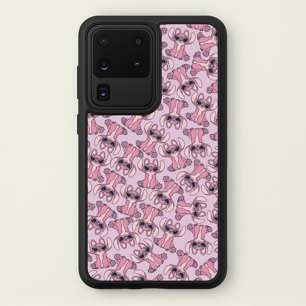 Angel Pink Alien Pattern  - Angel Stitch Phone Case for Galaxy S20 Ultra