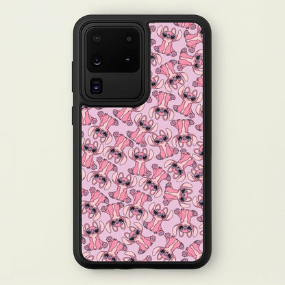 Angel Pink Alien Pattern  - Angel Stitch Phone Case for Galaxy S20 Ultra