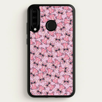 Angel Pink Alien Pattern  - Angel Stitch Phone Case for Huawei P30 Lite