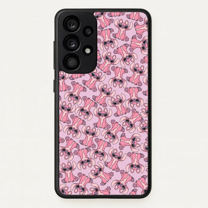 Angel Pink Alien Pattern  - Angel Stitch Phone Case for Galaxy A53