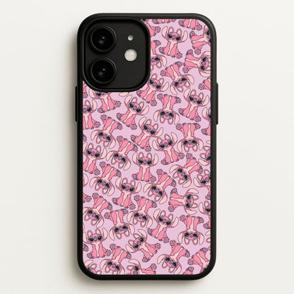 Angel Pink Alien Pattern  - Angel Stitch Phone Case for iPhone 11