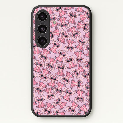 Angel Pink Alien Pattern  - Angel Stitch Phone Case for Galaxy S24FE