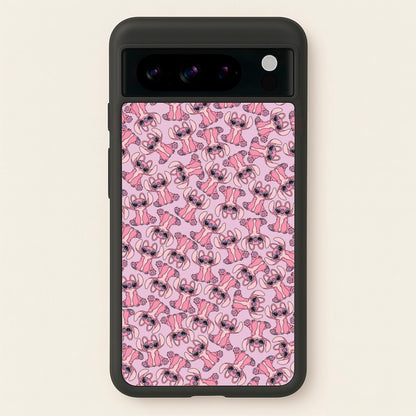 Angel Pink Alien Pattern  - Angel Stitch Phone Case for Google Pixel 8 Pro