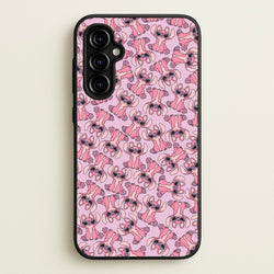 Angel Pink Alien Pattern  - Angel Stitch Phone Case for Galaxy A54