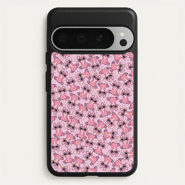 Angel Pink Alien Pattern  - Angel Stitch Phone Case for Google Pixel 9 Pro XL