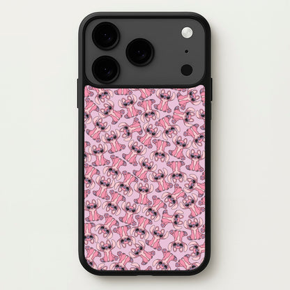 Angel Pink Alien Pattern Phone Case for iPhone 17 Pro Max