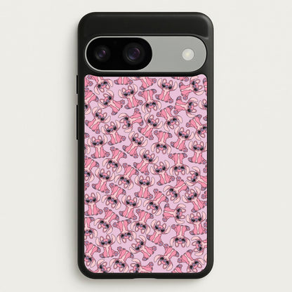 Angel Pink Alien Pattern  - Angel Stitch Phone Case for Google Pixel 9 / 9 Pro