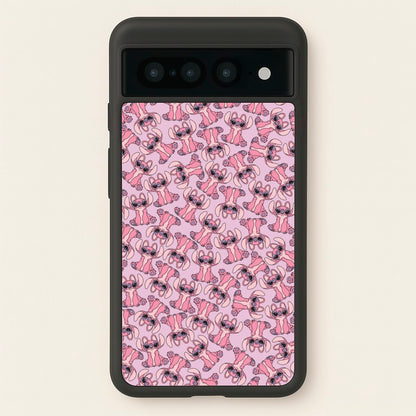 Angel Pink Alien Pattern  - Angel Stitch Phone Case for Google Pixel 7 Pro